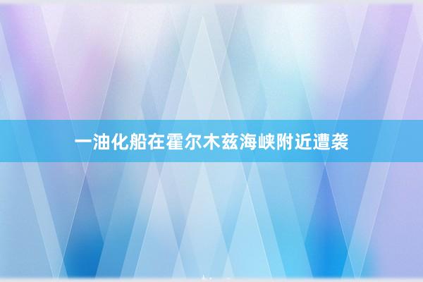 一油化船在霍尔木兹海峡附近遭袭